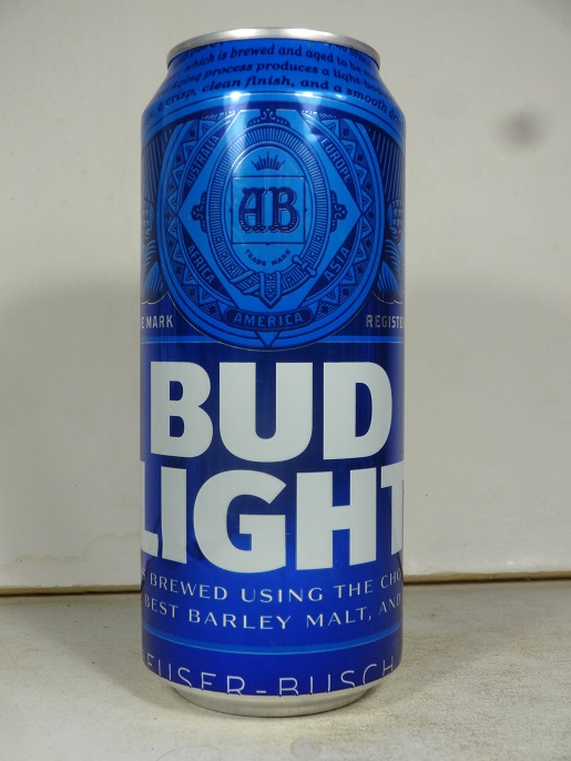 Bud Light - Anheuser-Busch at bottom - blue - 16oz